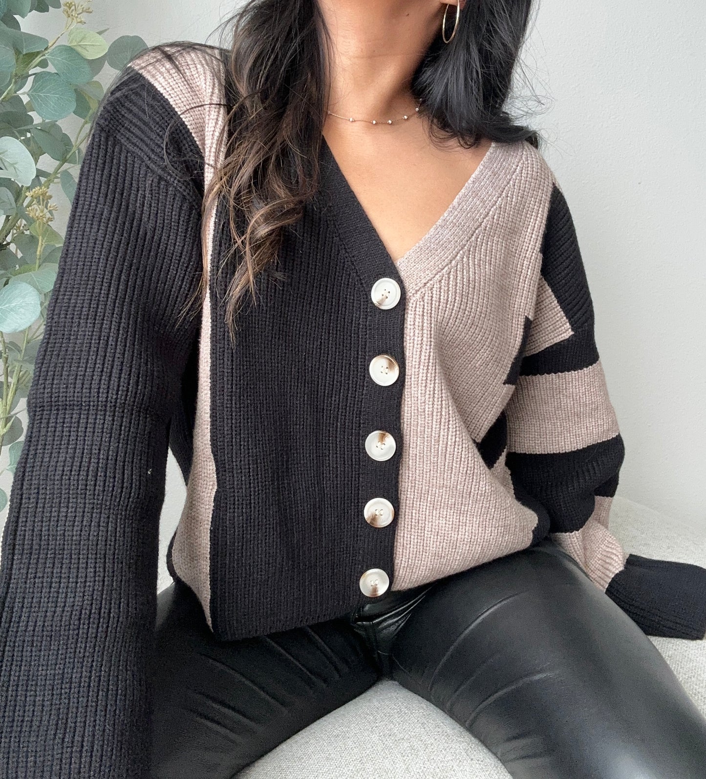 Marlene Sweater (Brown and Black)